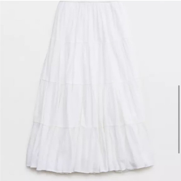 NWOT Aerie Beach Club Tiered Maxi Skirt - Picture 4 of 9